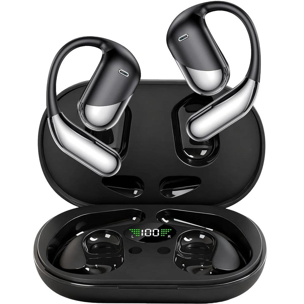 144 Languages AI Translation Earbuds – Bluetooth V6.1 Real-Time Translator Headphones with Touch Screen & Smart Mode for Work & Travel