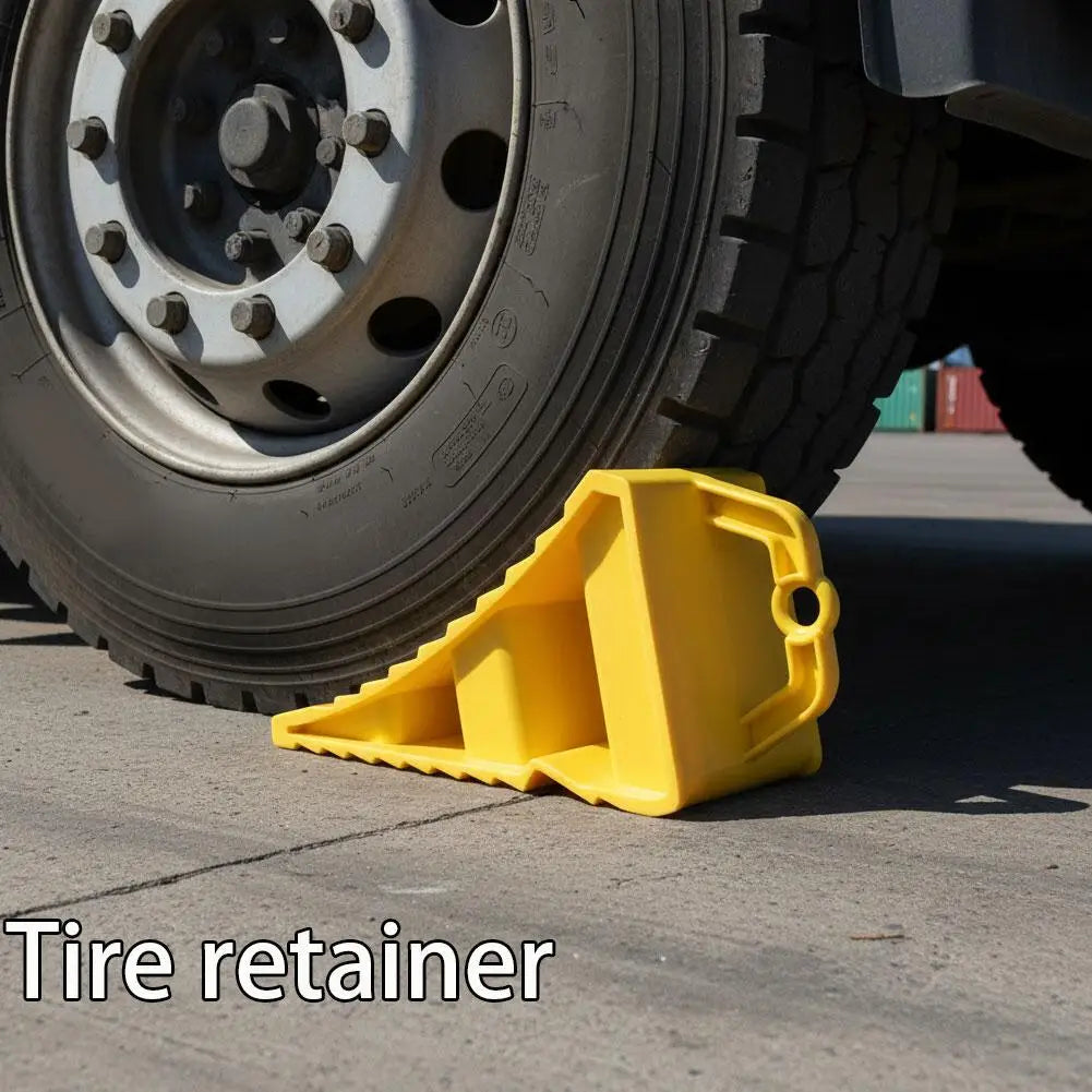Wheel Chock Anti-Slip Heavy Duty – Triangular Tire Stopper for Car & Light Truck Safety