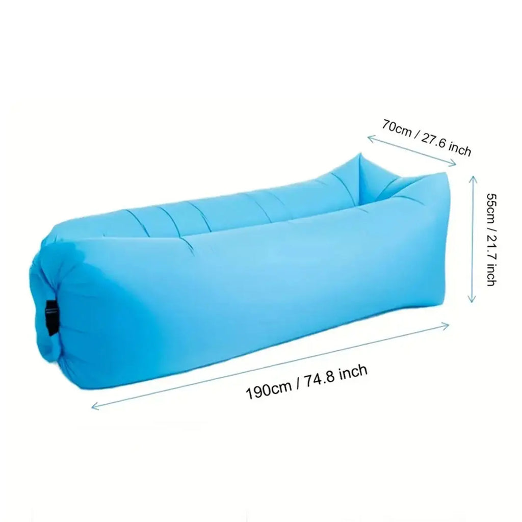 Inflatable Air Sofa – Portable Fast-Inflate Waterproof Lounger for Beach, Camping, Pool & Travel