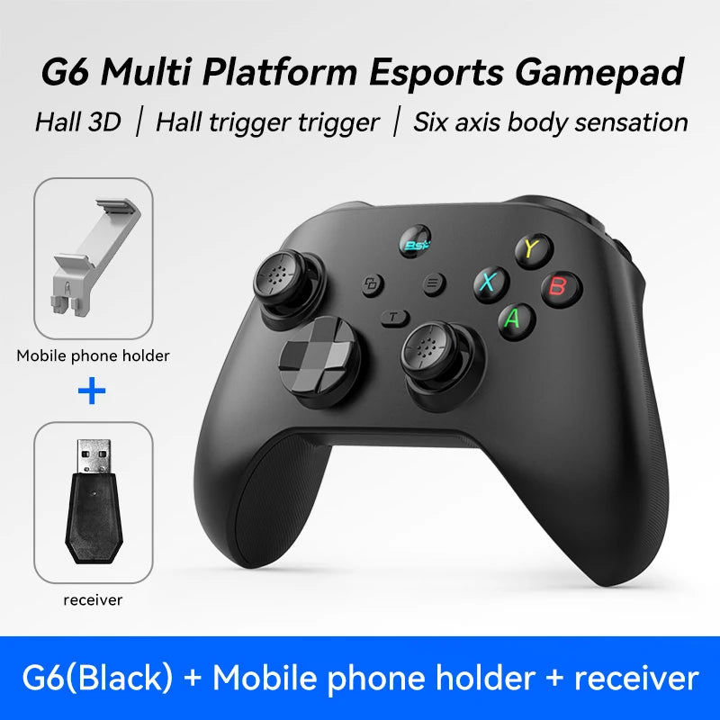 G6 Wireless Gaming Controller for Mobile – Hall Effect Triggers & Joystick (iOS / Android / PC / Switch)