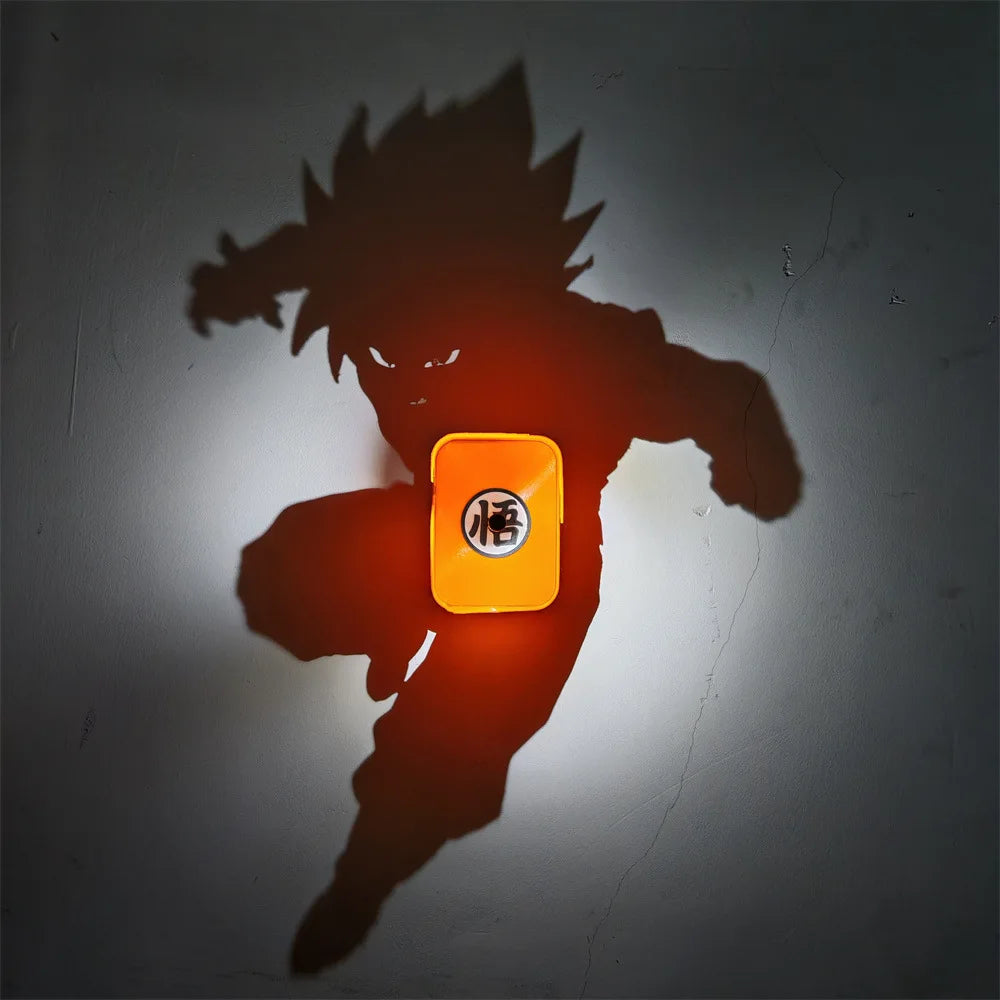 One Piece Luffy & Zoro LED Shadow Night Light – Anime Wall Lamp | Creative Atmosphere Decor Gift