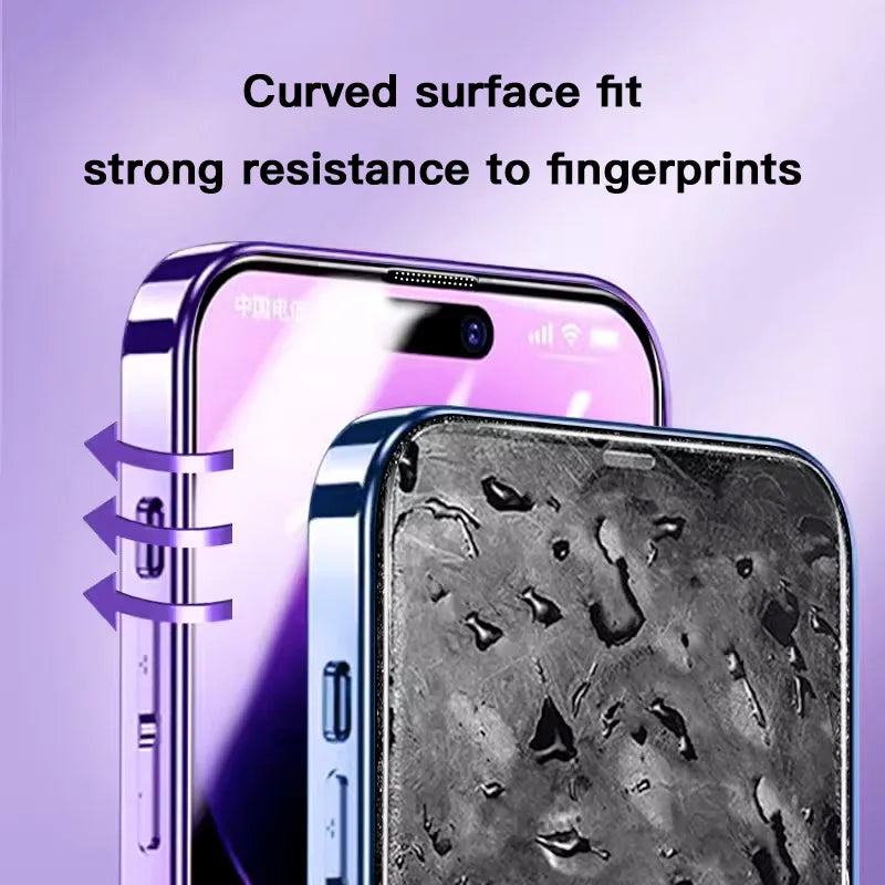 SKIG Privacy Anti-Spy Tempered Glass Screen Protector for iPhone 17 / 16 / 15 / 14 / 13 / 12 Pro Max & Plus – Auto Dust Removal HD Protector (1–3 PCS)