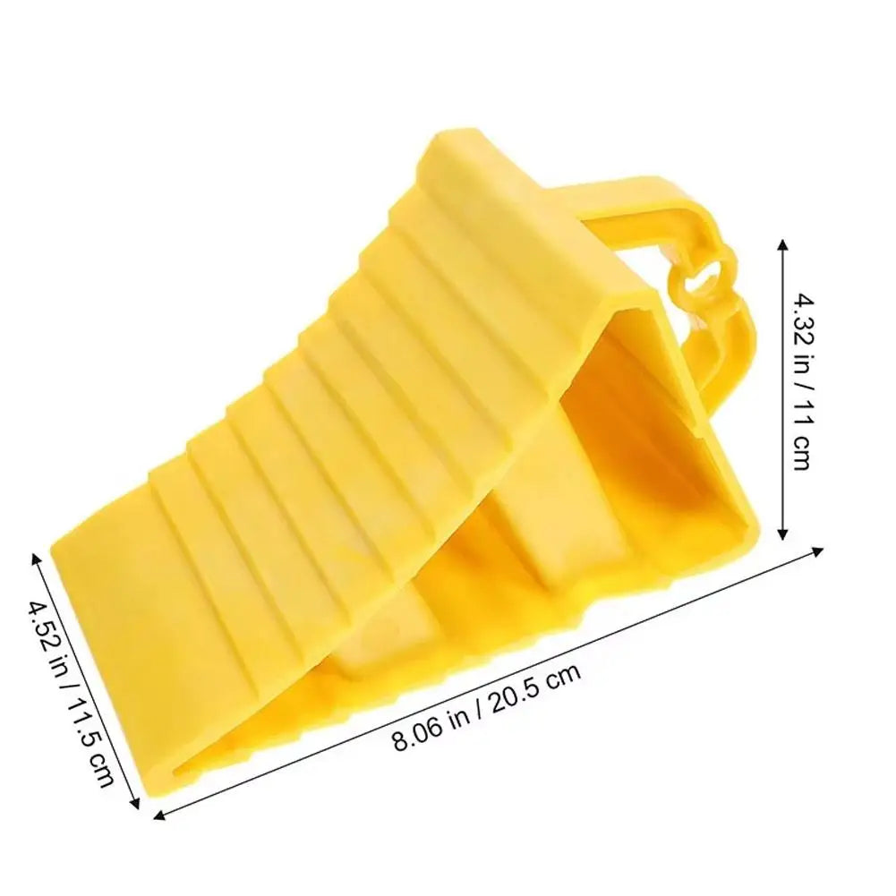 Wheel Chock Anti-Slip Heavy Duty – Triangular Tire Stopper for Car & Light Truck Safety