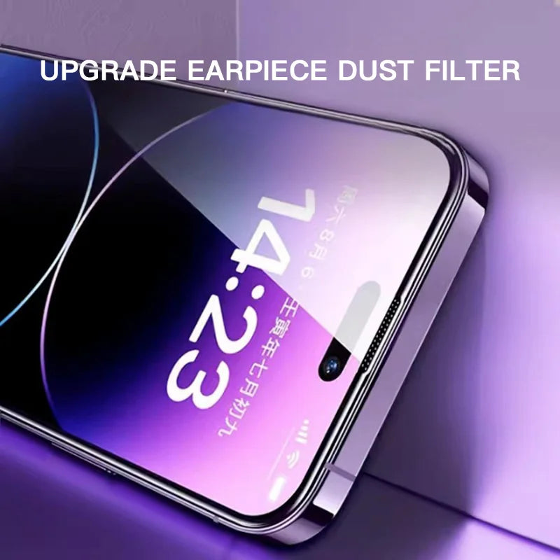 SKIG Privacy Anti-Spy Tempered Glass Screen Protector for iPhone 17 / 16 / 15 / 14 / 13 / 12 Pro Max & Plus – Auto Dust Removal HD Protector (1–3 PCS)