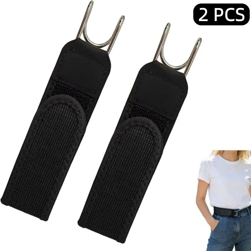 Tactical Elastic Waistband with Hook Closure | Buckle-Free Invisible Belt with Velcro | Adjustable for Hunting, Fishing, Camping