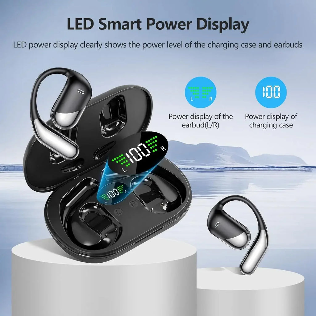 144 Languages AI Translation Earbuds – Bluetooth V6.1 Real-Time Translator Headphones with Touch Screen & Smart Mode for Work & Travel