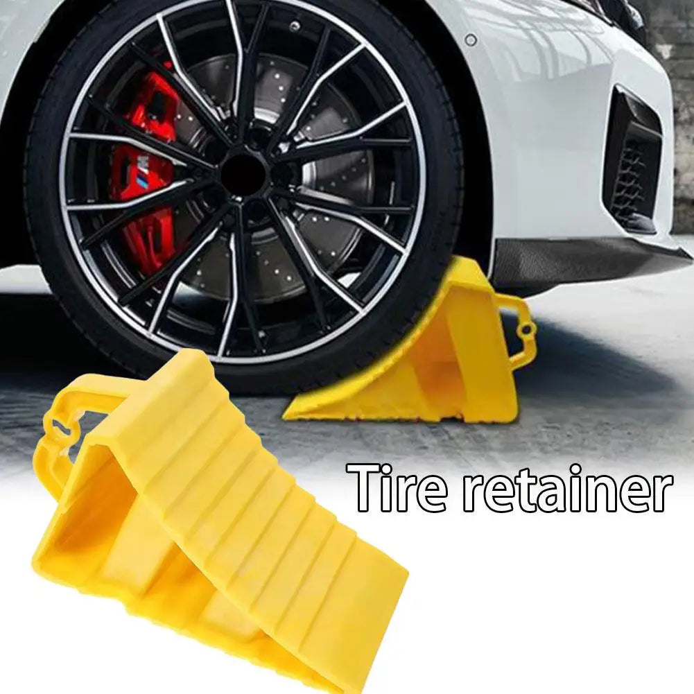Wheel Chock Anti-Slip Heavy Duty – Triangular Tire Stopper for Car & Light Truck Safety