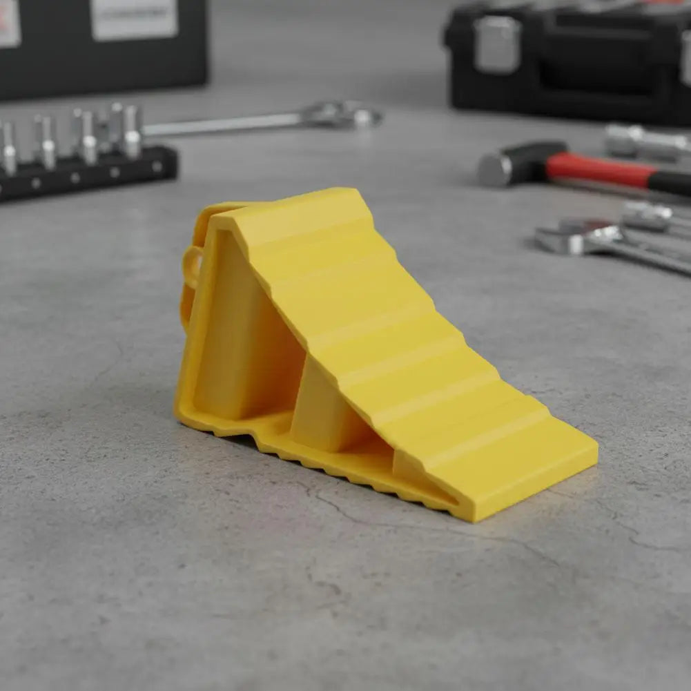 Wheel Chock Anti-Slip Heavy Duty – Triangular Tire Stopper for Car & Light Truck Safety