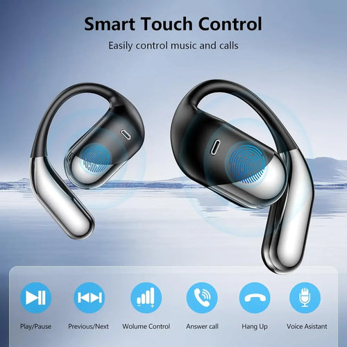 144 Languages AI Translation Earbuds – Bluetooth V6.1 Real-Time Translator Headphones with Touch Screen & Smart Mode for Work & Travel