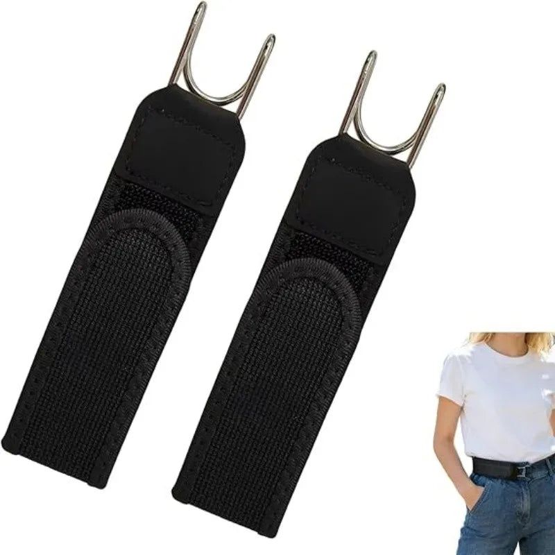 Tactical Elastic Waistband with Hook Closure | Buckle-Free Invisible Belt with Velcro | Adjustable for Hunting, Fishing, Camping