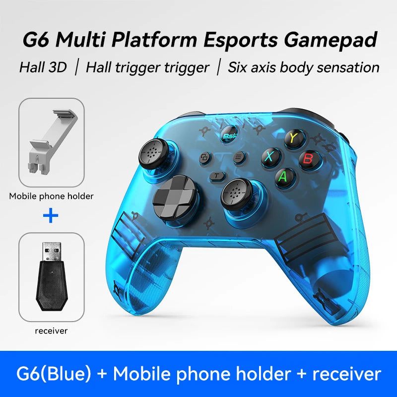 G6 Wireless Gaming Controller for Mobile – Hall Effect Triggers & Joystick (iOS / Android / PC / Switch)